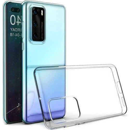 P40 ile Uyumlu Ultra Slim Silikon Kılıf Şeffaf