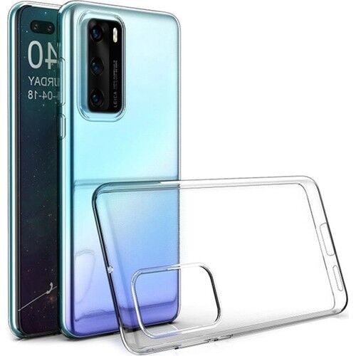 P40 ile Uyumlu Ultra Slim Silikon Kılıf Şeffaf