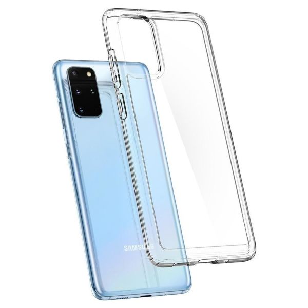 Spigen Galaxy S20 Plus ile Uyumlu Kılıf Crystal Hybrid Crystal Clear