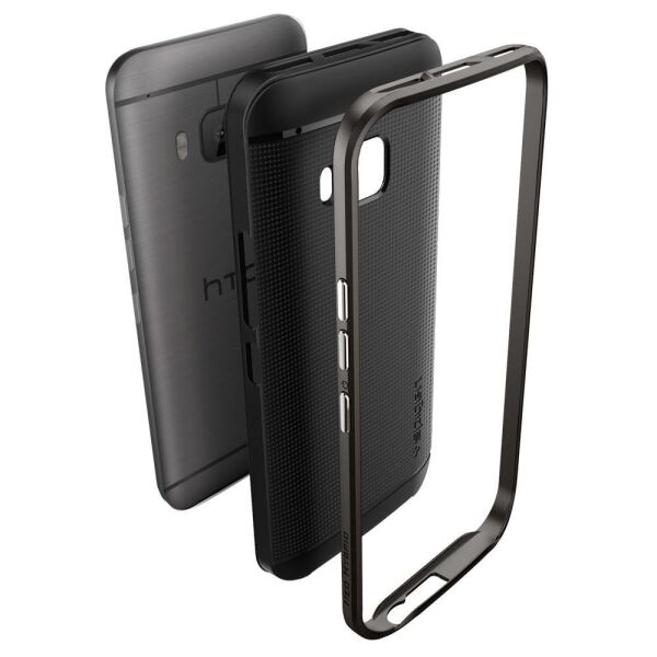 Spigen One M9 ile Uyumlu Kılıf Neo Hybrid Gun Metal