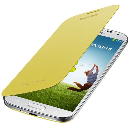 Galaxy S4 ile Uyumlu Flip Cover Kılıf Sarı EF-FI950BYEGWW