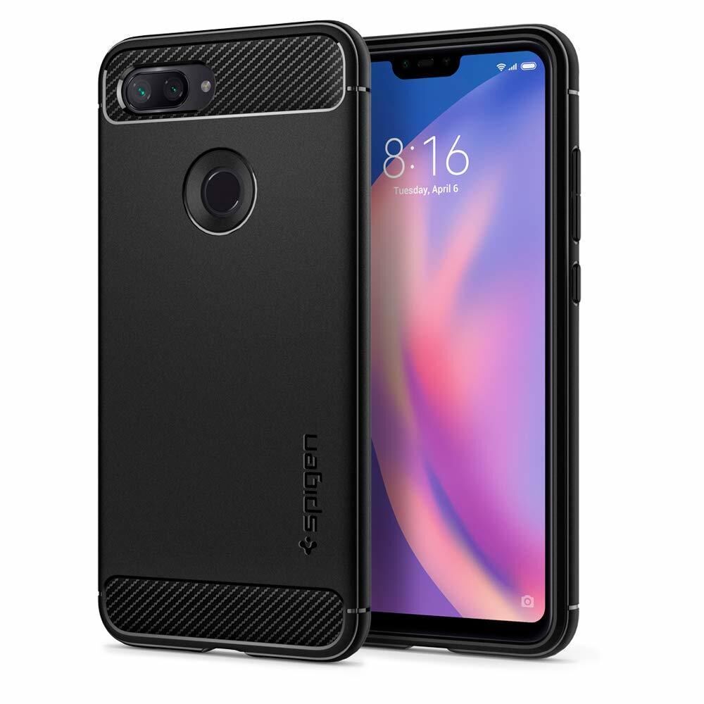 Spigen Mi 8 Lite ile Uyumlu Kılıf Rugged Armor