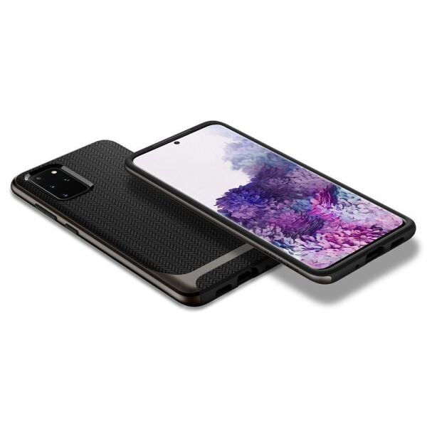 Spigen Galaxy S20 Plus ile Uyumlu Kılıf Neo Hybrid Gunmetal