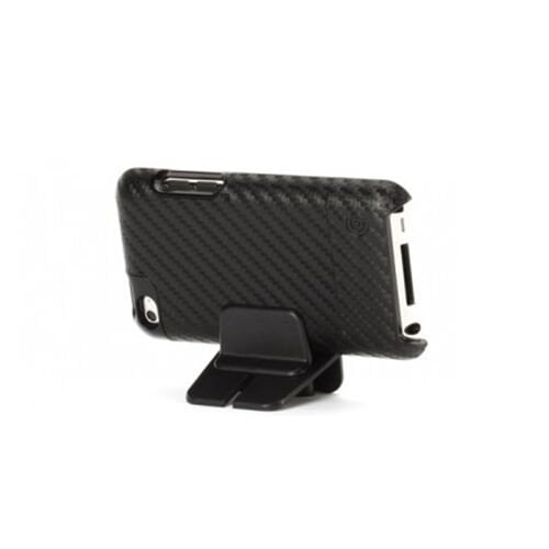 Griffin iPod Touch 4 ile Uyumlu Karbon Desenli Stantlı Kılıf Graphite RE01943