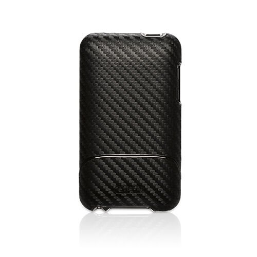 Griffin iPod Touch 4 ile Uyumlu Karbon Desenli Stantlı Kılıf Graphite RE01943