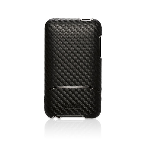 Griffin iPod Touch 4 ile Uyumlu Karbon Desenli Stantlı Kılıf Graphite RE01943