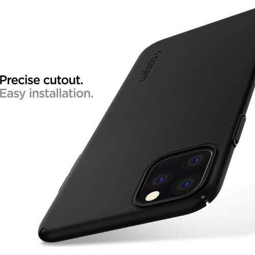 Spigen iPhone 11 Pro ile Uyumlu Kılıf Thin Fit Air Ultra İnce Black