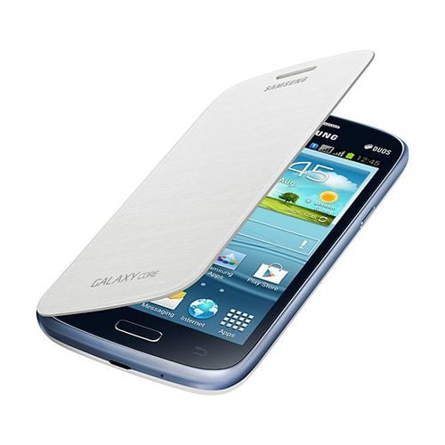 Galaxy Core ile Uyumlu Flip Cover Kılıf Beyaz EF-FI826BWEGWW