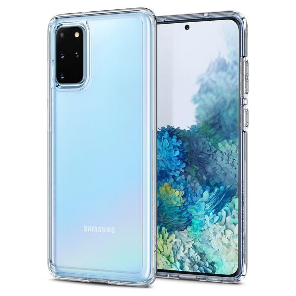 Spigen Galaxy S20 Plus ile Uyumlu Kılıf Ultra Hybrid Crystal Clear