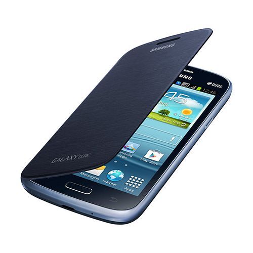 Galaxy Core ile Uyumlu Flip Cover Kılıf Lacivert EF-FI826BLEGWW