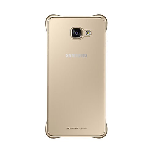 Galaxy A5 (2016) A510F ile Uyumlu Clear Back Cover Kılıf Altın EF-QA510CFEGWW