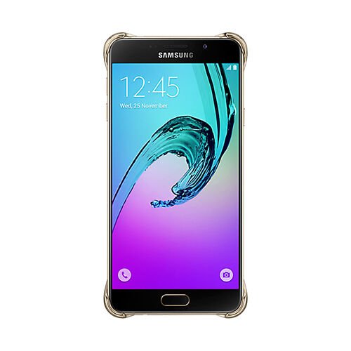 Galaxy A5 (2016) A510F ile Uyumlu Clear Back Cover Kılıf Altın EF-QA510CFEGWW