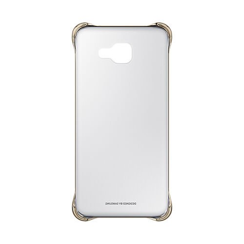 Galaxy A5 (2016) A510F ile Uyumlu Clear Back Cover Kılıf Altın EF-QA510CFEGWW