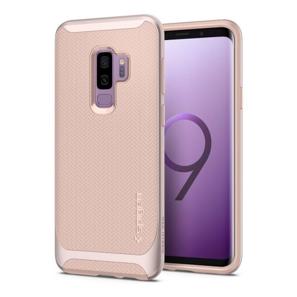 Spigen Galaxy S9 Plus ile Uyumlu Kılıf Neo Hybrid Pale Dogwood