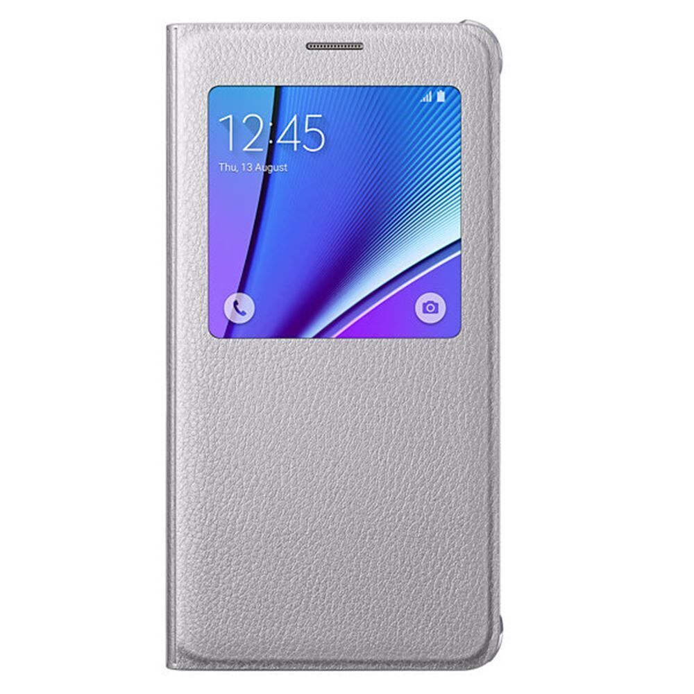 Galaxy Note 5 ile Uyumlu Kılıf S View Cover EF-CN920PSEGTR Gümüş