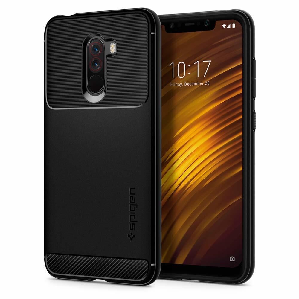 Spigen Pocophone F1 ile Uyumlu Kılıf Rugged Armor