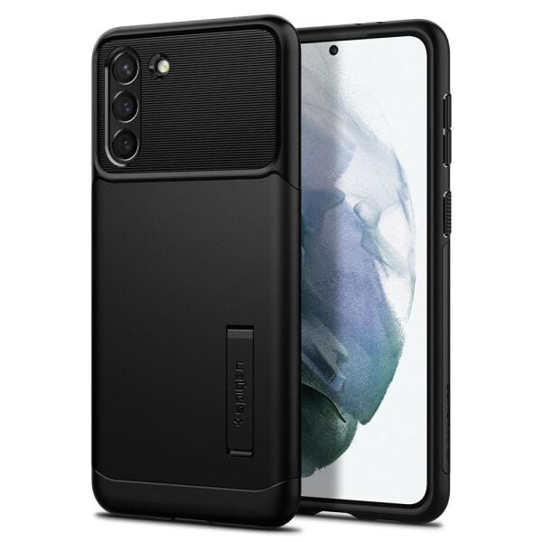 Spigen Galaxy S21 Plus ile Uyumlu Kılıf Slim Armor Black