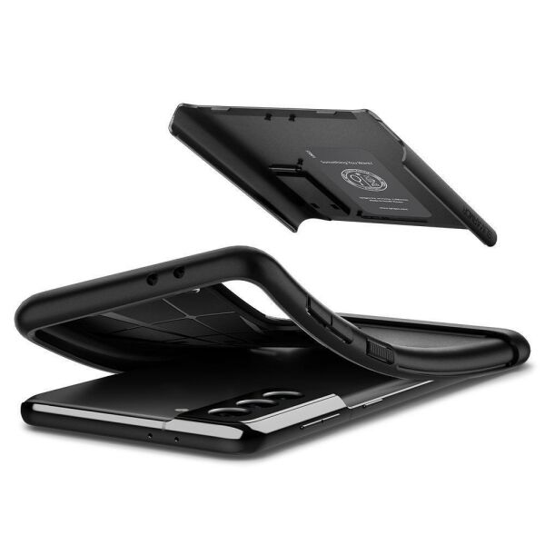 Spigen Galaxy S21 Plus ile Uyumlu Kılıf Slim Armor Black