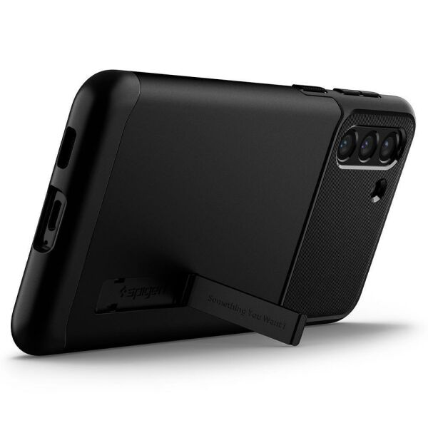 Spigen Galaxy S21 Plus ile Uyumlu Kılıf Slim Armor Black