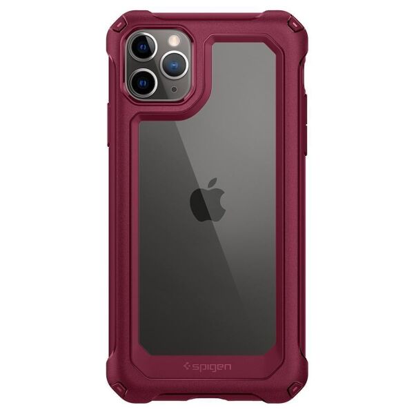 Spigen iPhone 11 Pro Max ile Uyumlu Kılıf Gauntlet Iron Red