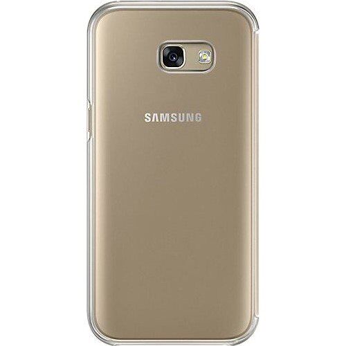 Galaxy A7(2017) ile Uyumlu Clear View Cover Kılıf Gold EF-ZA720CFEGWW