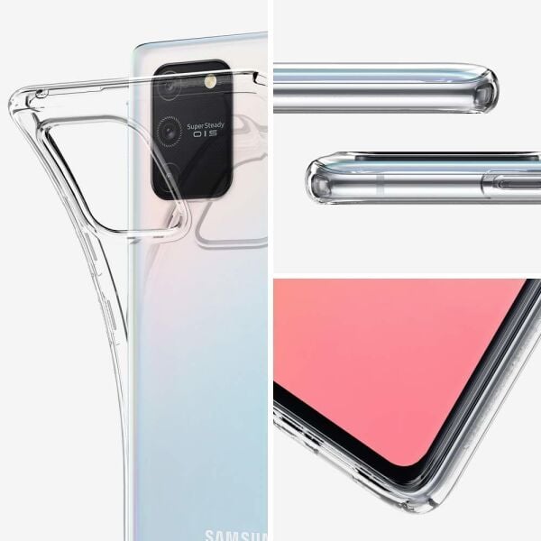 Spigen Galaxy S10 Lite ile Uyumlu Kılıf Liquid Crystal Crystal Clear