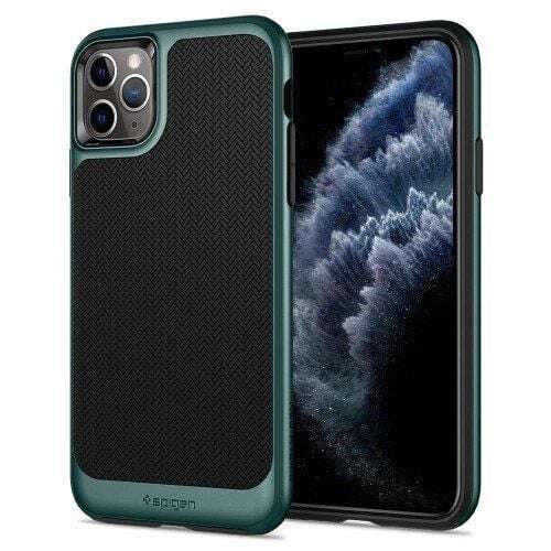 Spigen iPhone 11 Pro Max ile Uyumlu Kılıf Neo Hybrid Midnight Green