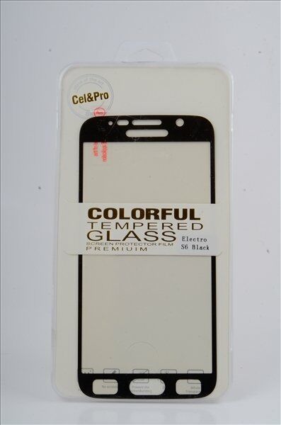 Galaxy S6 ile Uyumlu Cam Ekran Koruyucu Aynalı Siyah