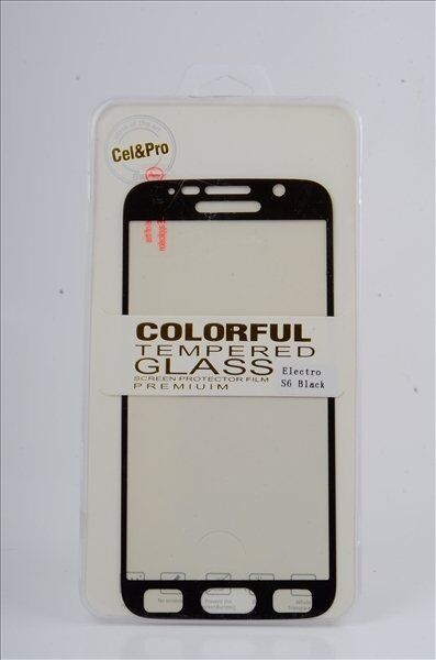 Galaxy S6 ile Uyumlu Cam Ekran Koruyucu Aynalı Siyah