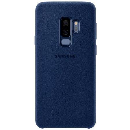 Galaxy S9 Plus ile Uyumlu Alcantara Kılıf Mavi EF-XG965ALEGWW