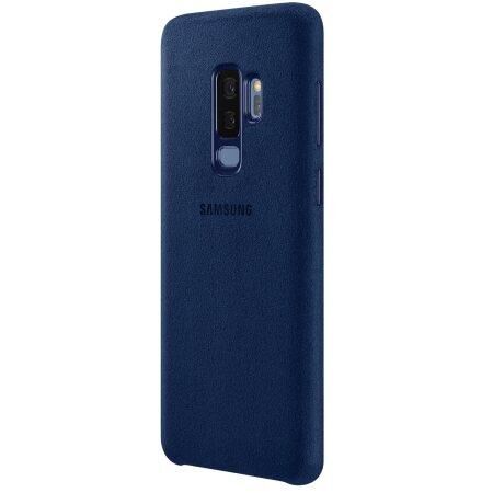 Galaxy S9 Plus ile Uyumlu Alcantara Kılıf Mavi EF-XG965ALEGWW
