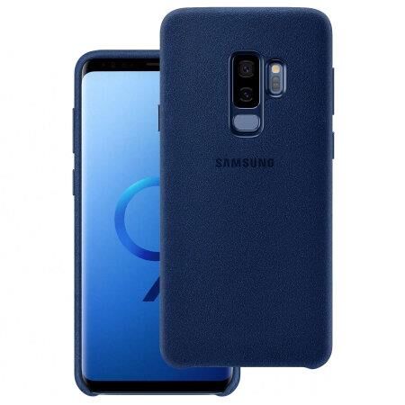 Galaxy S9 Plus ile Uyumlu Alcantara Kılıf Mavi EF-XG965ALEGWW