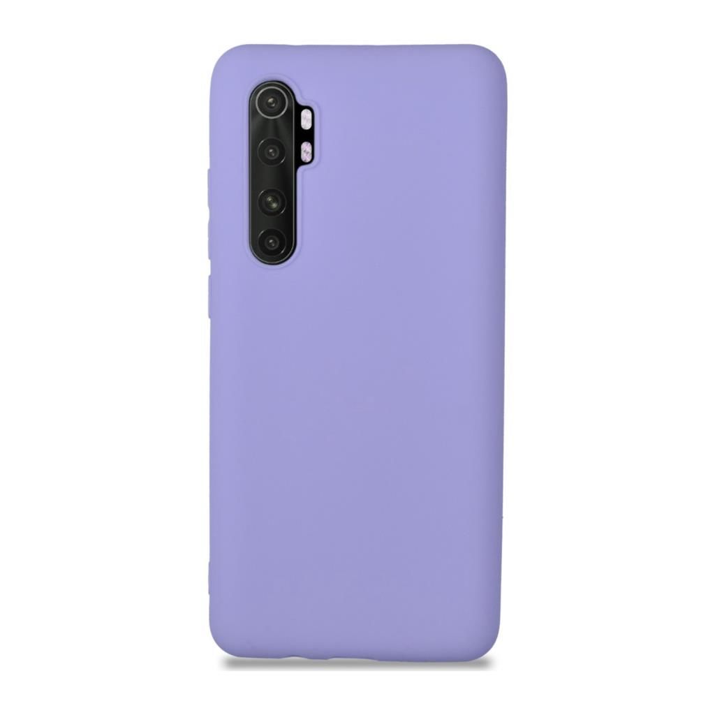 Mi Note 10 Lite ile Uyumlu Cappy Silikon Kılıf Lila