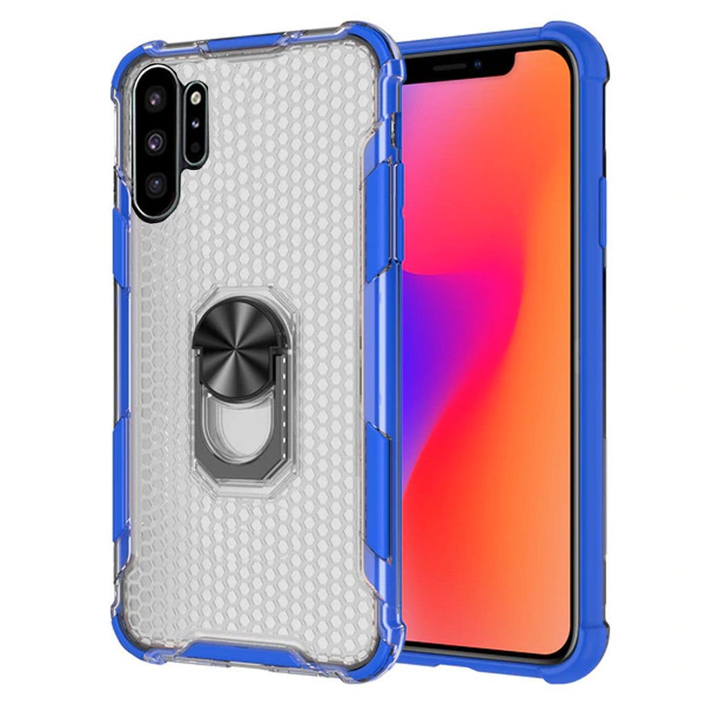 P30 Pro ile Uyumlu Standlı Silikon Kılıf Mavi
