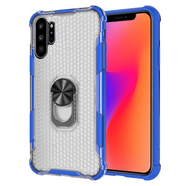 P30 Pro ile Uyumlu Standlı Silikon Kılıf Mavi