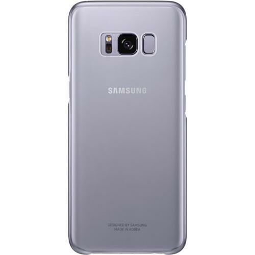 Galaxy S8+ ile Uyumlu Şeffaf Koruyucu Kılıf Mor EF-QG955CVEGWW