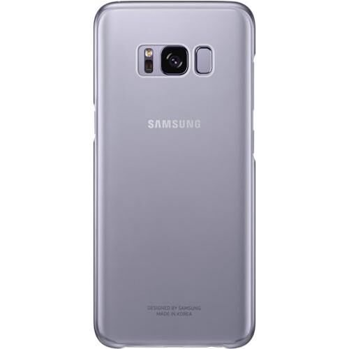 Galaxy S8+ ile Uyumlu Şeffaf Koruyucu Kılıf Mor EF-QG955CVEGWW
