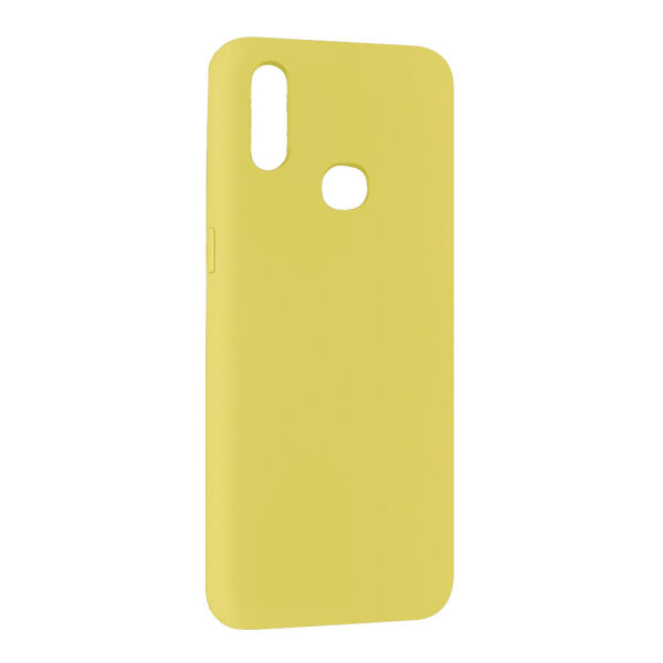 Galaxy M11 ile Uyumlu Cappy Silikon Kılıf Sarı