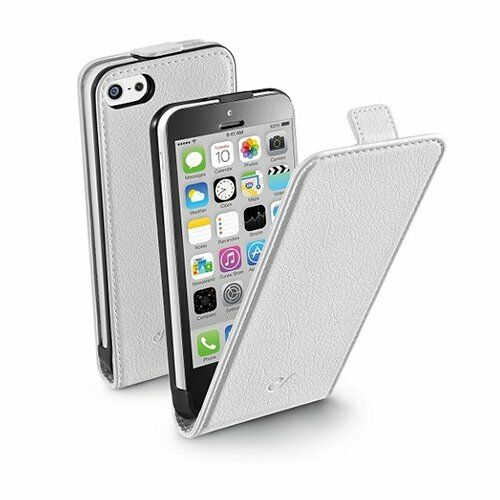 Cellular Line iPhone 5C ile Uyumlu Flap Essential Derisi Kılıf Beyaz FLAPESSIPH5CW (Out)