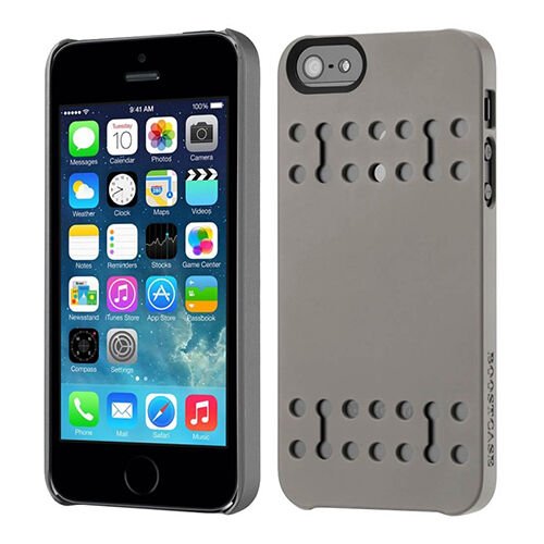 Boostcase iPhone SE/5S/5 ile Uyumlu 2200 mAh Şarjlı Kılıf Gri