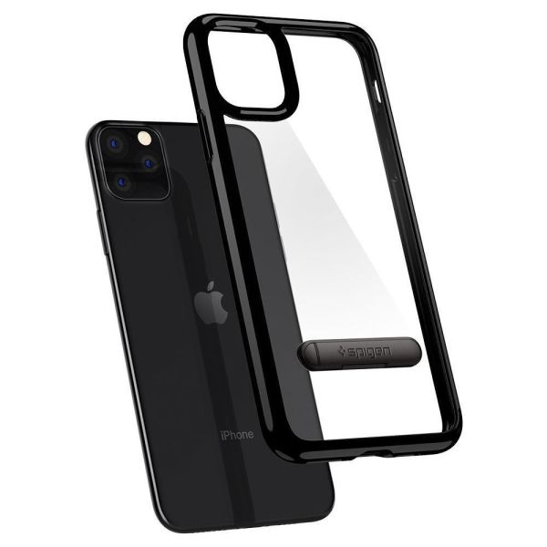 Spigen iPhone 11 Pro Max ile Uyumlu Kılıf Ultra Hybrid S Jet Black