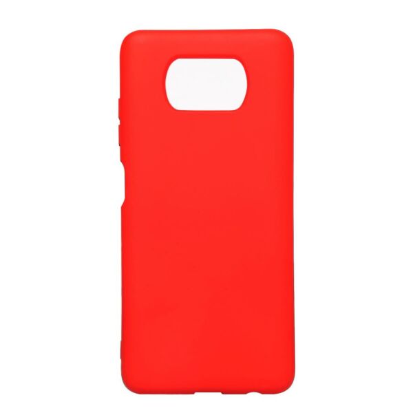 Poco X3 ile Uyumlu Cappy Silikon Kılıf Turuncu