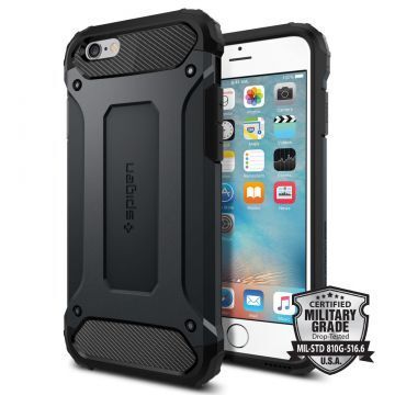 Spigen iPhone 6/6s ile Uyumlu Kılıf Tough Armor Tech Metal Slate