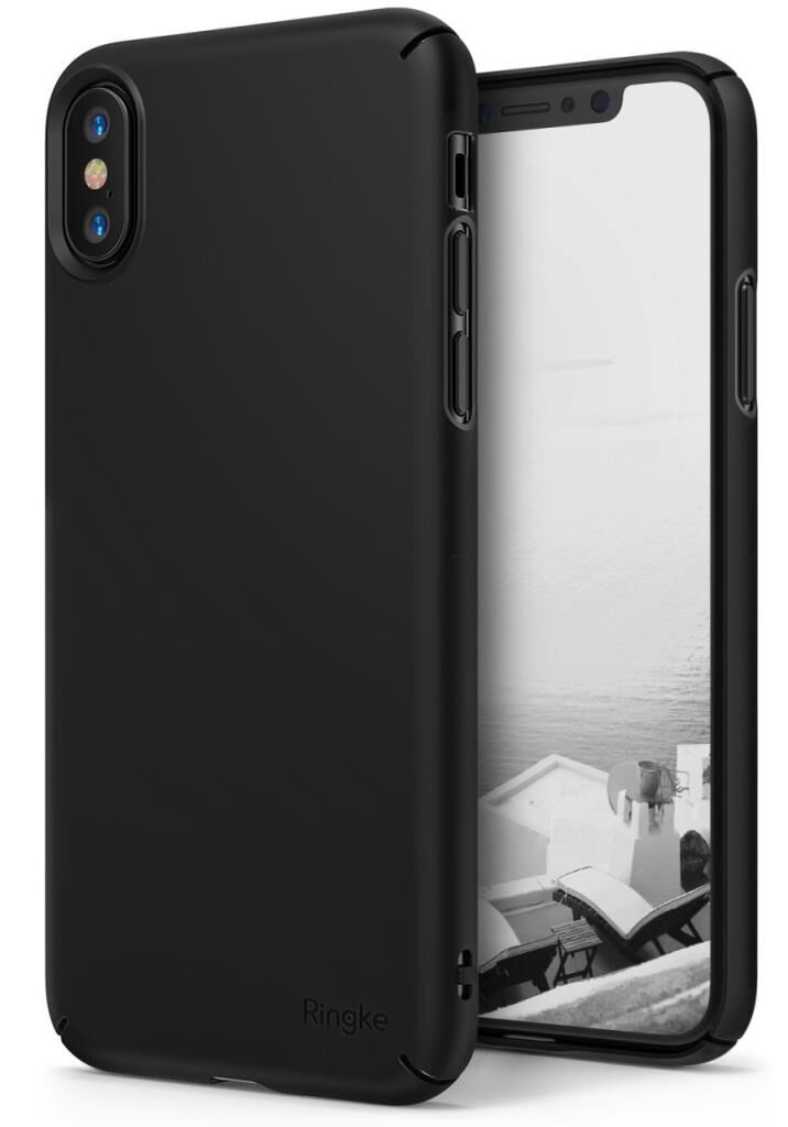 Ringke Slim iPhone X ile Uyumlu KIlıf Black