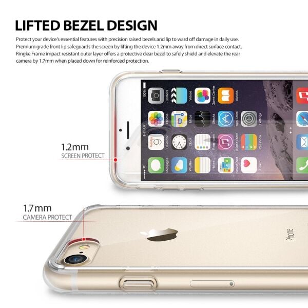 Ringke Fusion iPhone 7/8 ile Uyumlu KIlıf Ink Black TPU Bumper Extra Darbe Emici