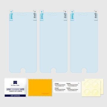 Spigen iPhone 7/8 ile Uyumlu Ekran Koruyucu Crystal 3 Adet