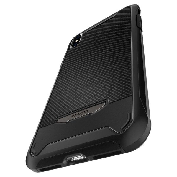 Spigen iPhone XS Max ile Uyumlu Kılıf Hybrid NX Black