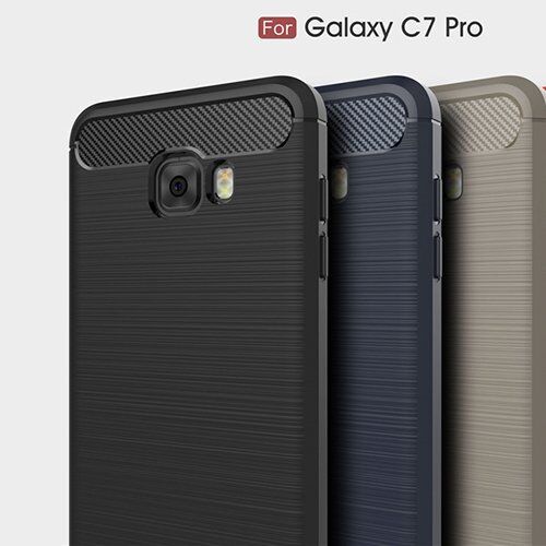 Galaxy C7 Pro ile Uyumlu Room Silikon Kılıf Siyah