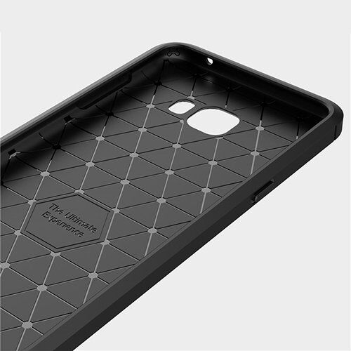 Galaxy C7 Pro ile Uyumlu Room Silikon Kılıf Siyah