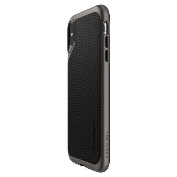 Spigen iPhone XS Max ile Uyumlu Kılıf Neo Hybrid Gunmetal